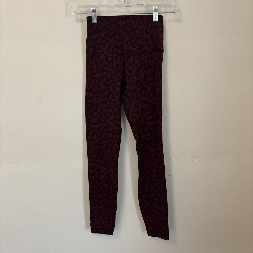 Lululemon Align High Waist Leggings Yoga Workout‎ Red Camo 2